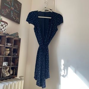 Brandy Melville Robbie Blue Floral Mini Dress